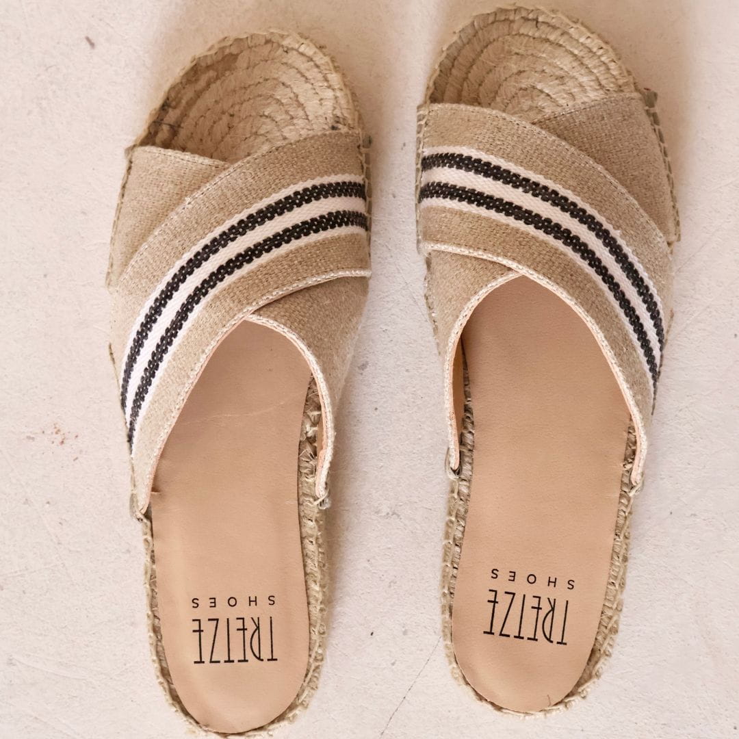 Alpargata Tretze Pala Rayas Natural