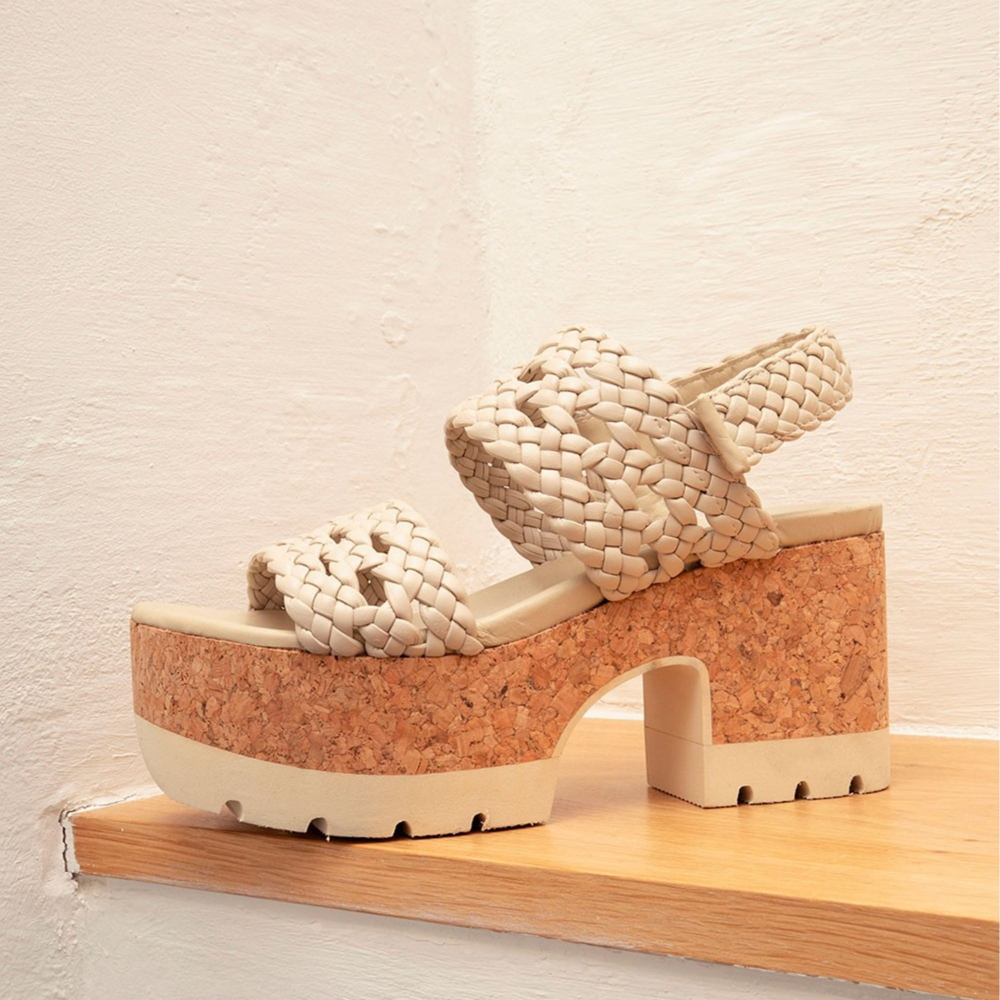 Sandalia Homers Venice Trenza blanca