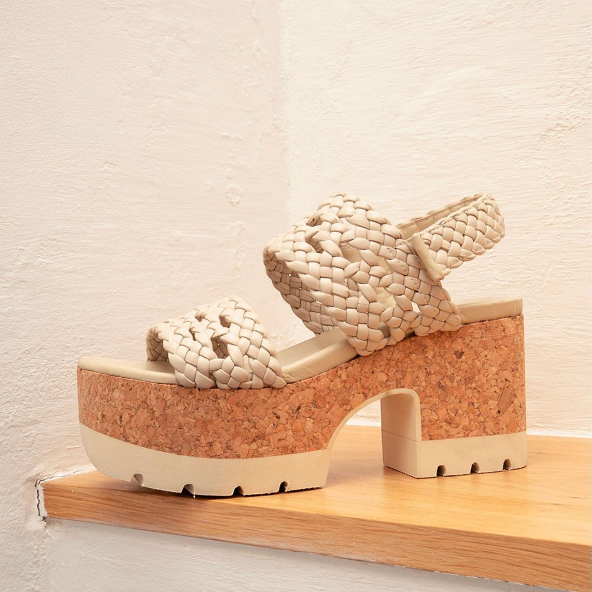 Sandalia Homers Venice Trenza blanca