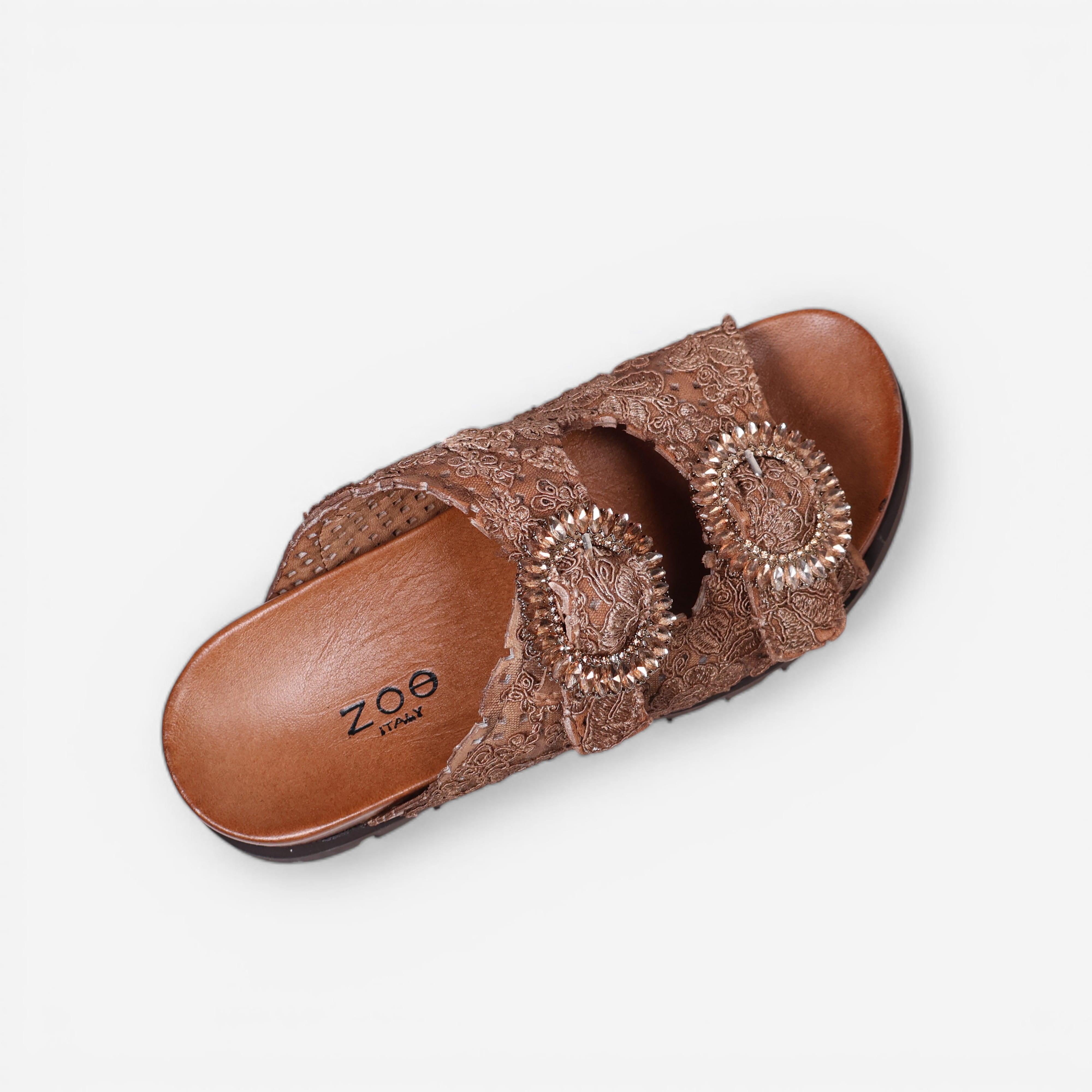 Sandalia Zoe Sun Macrame Cuoio