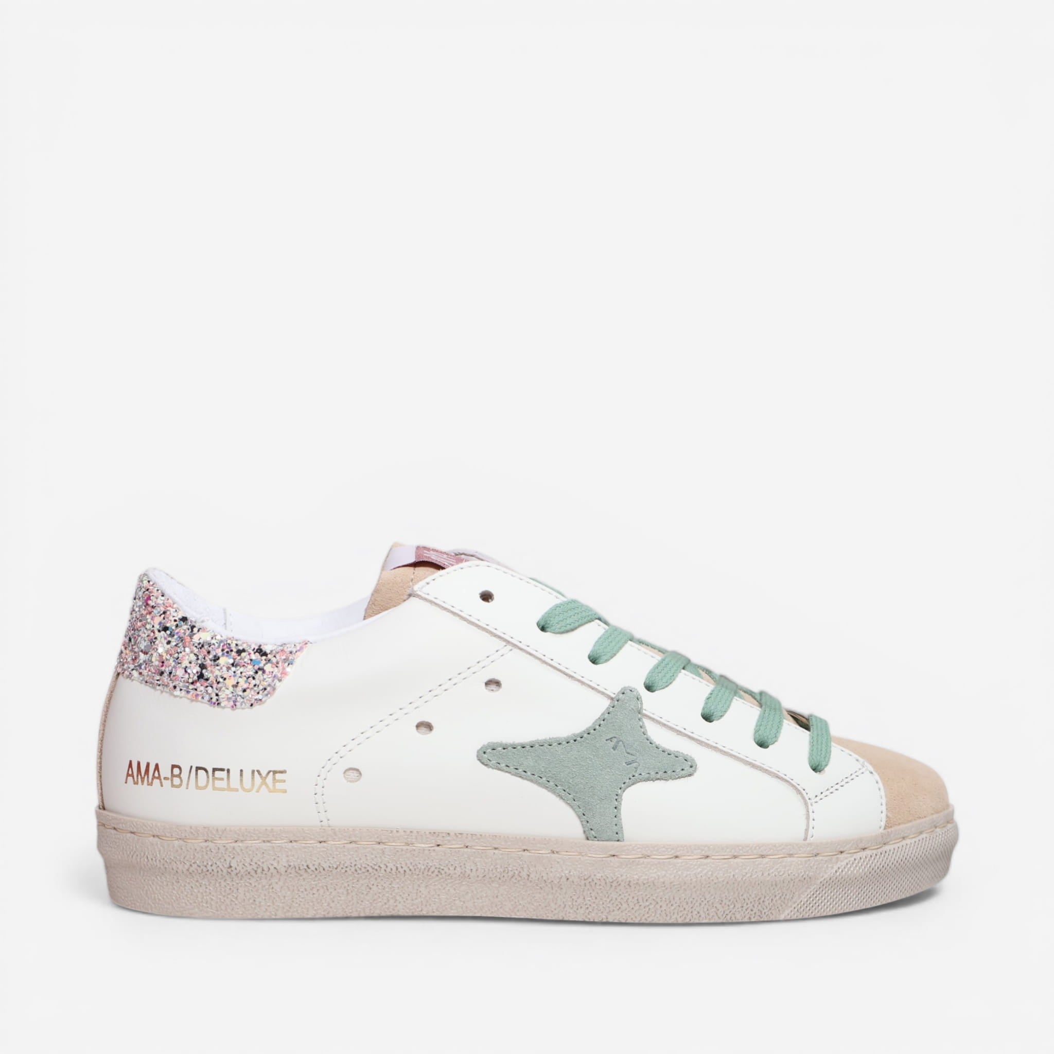 Sneaker Ama Brand blanca glitter