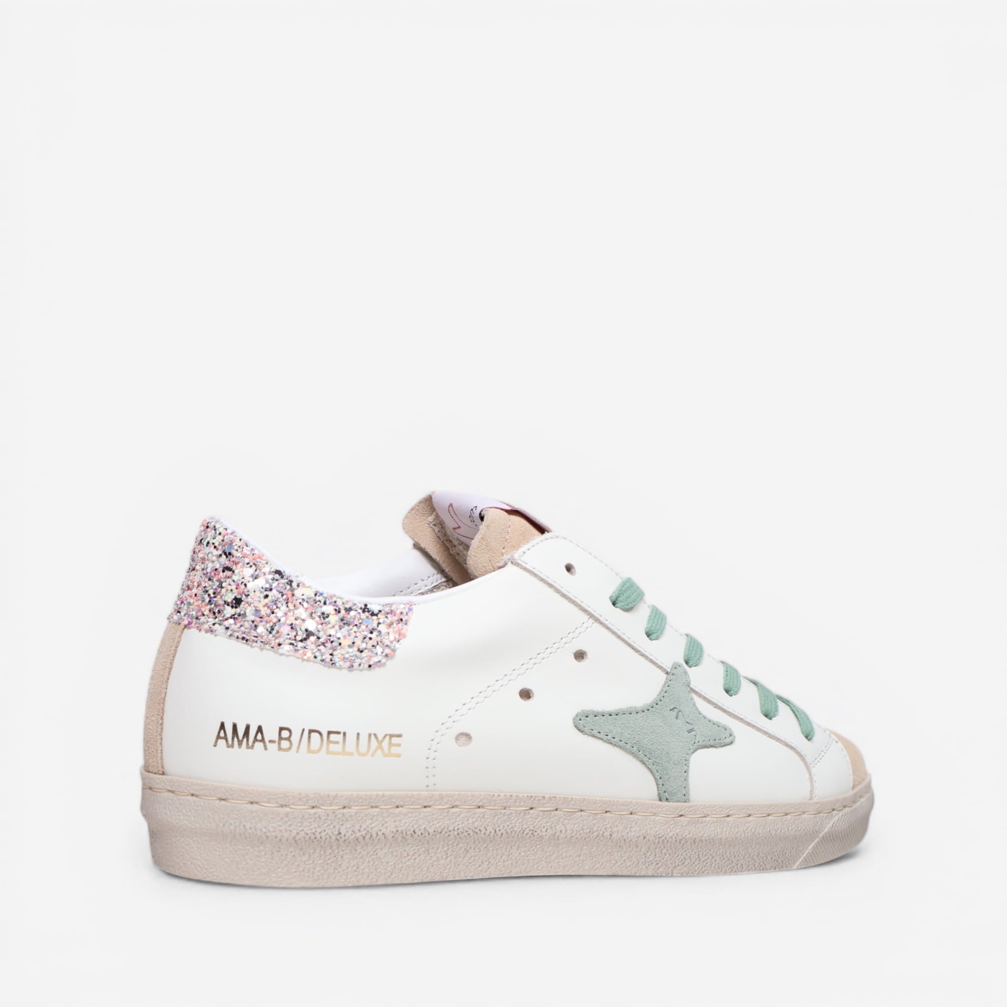 Sneaker Ama Brand blanca glitter