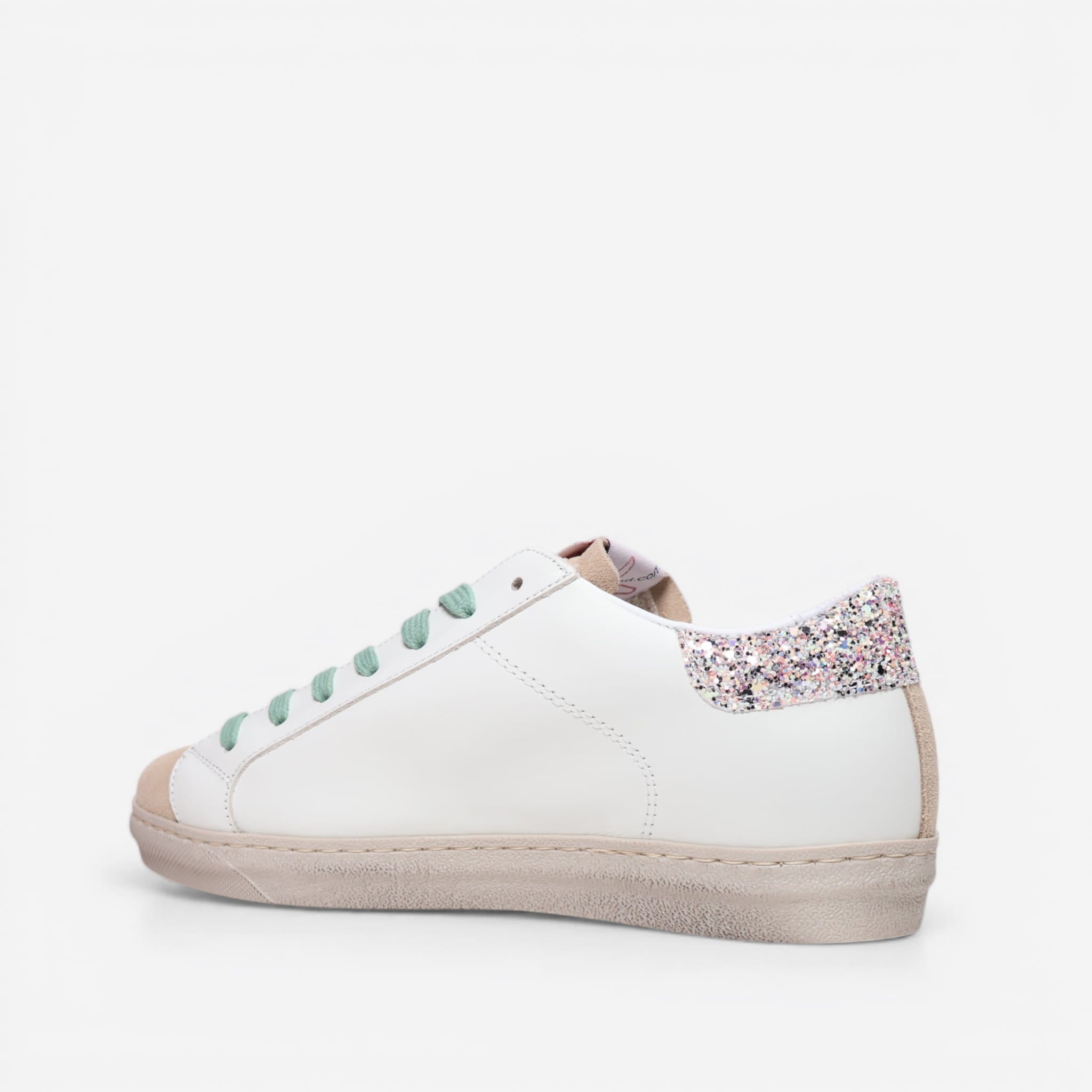 Sneaker Ama Brand blanca glitter