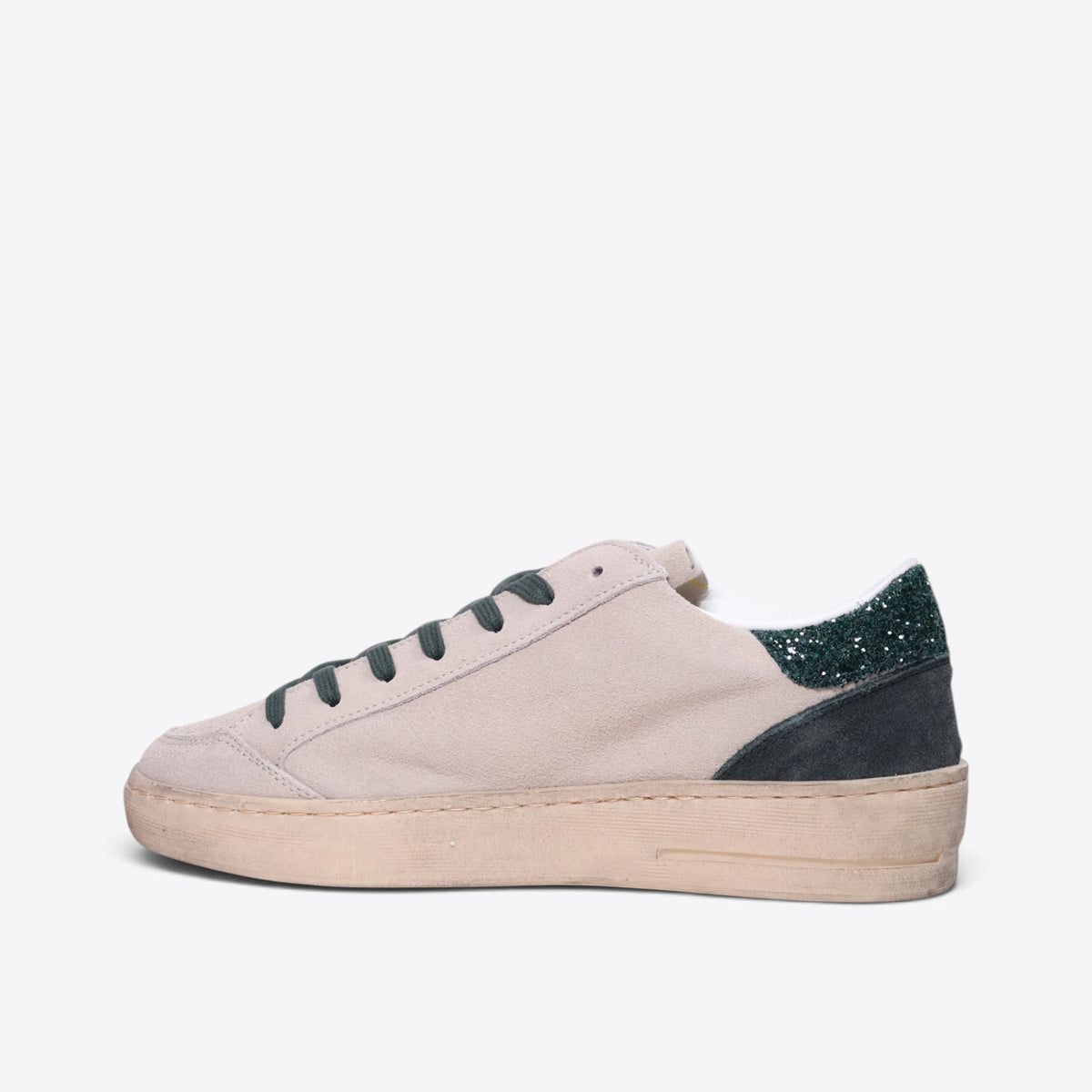 Sneaker Ama Brand gris piedra y verde