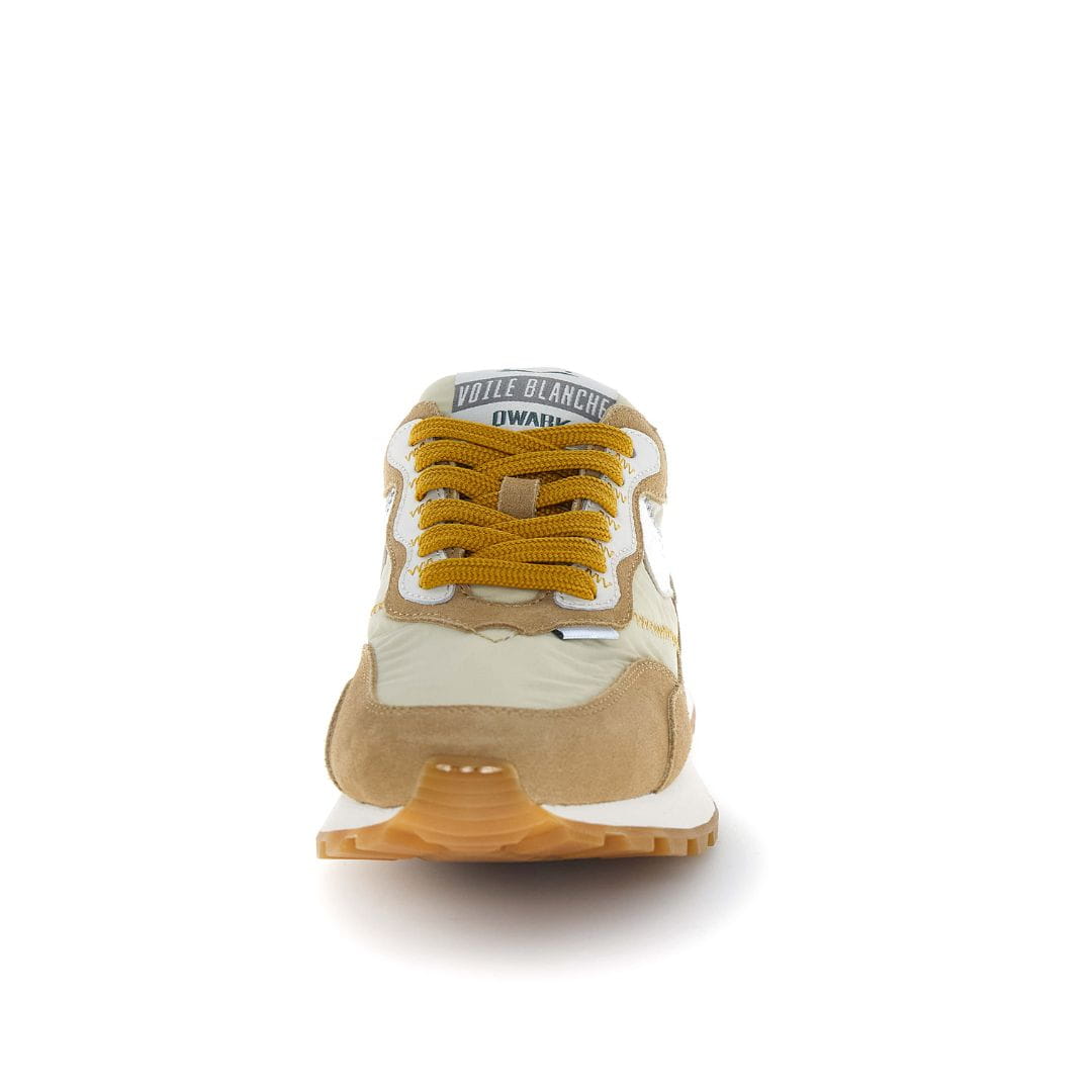 Sneaker Voile Blanche Qwark Beige y Plata