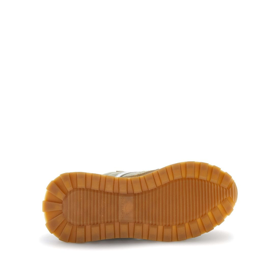 Sneaker Voile Blanche Qwark Beige y Plata