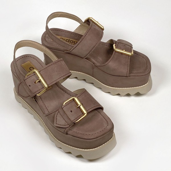 C-Doux Nubuk brown sandal