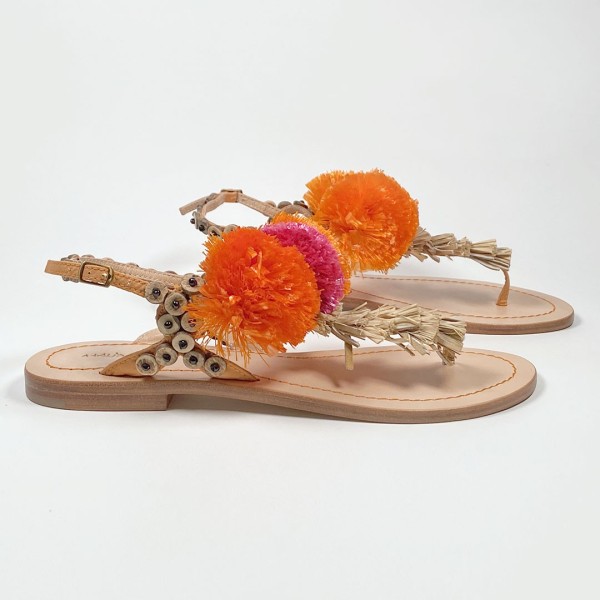 Maliparmi Pompoms sandals