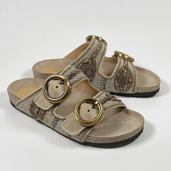 Maliparmi stone and buckle sandals