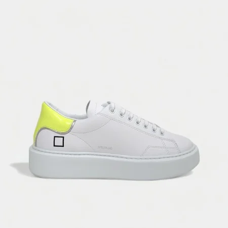 D.A.T.E. Sfera white-yellow sneaker