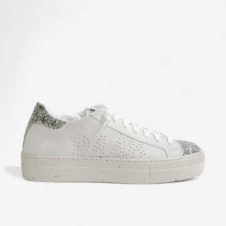 P448 Thea white silver sneaker
