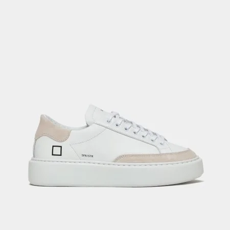 D.A.T.E. Sfera Stripe white-beige sneaker