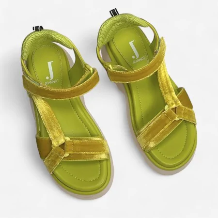 Jeannot Velluto Nappa Lime sandal