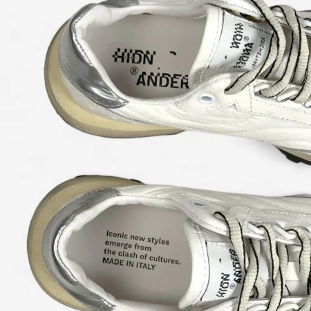 Hidnander White Silver sneaker