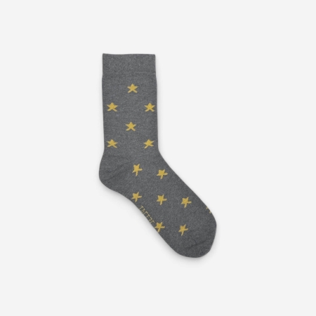 Mustard Star Socks