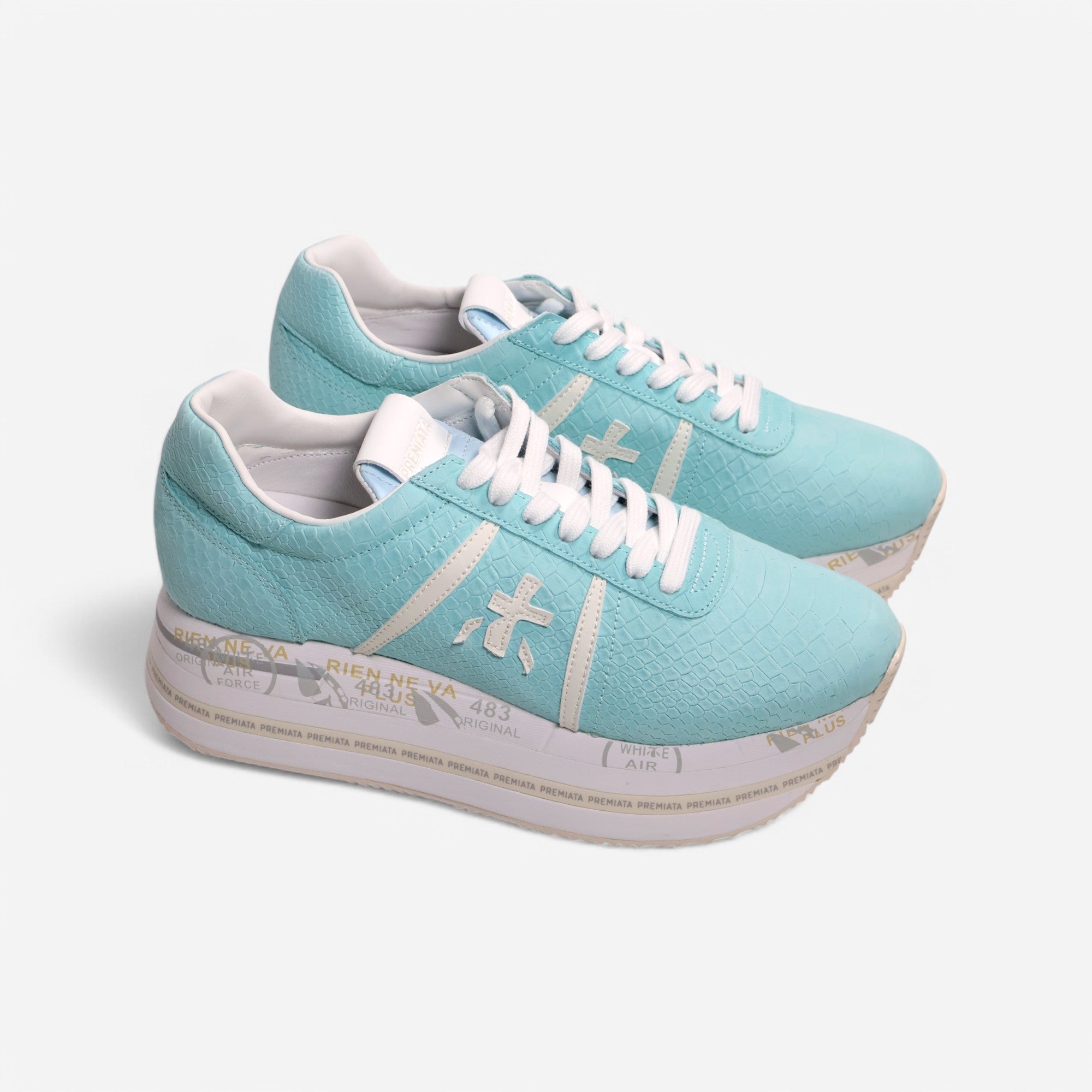 Sneaker Premiata Beth VAR 7371 Turquesa