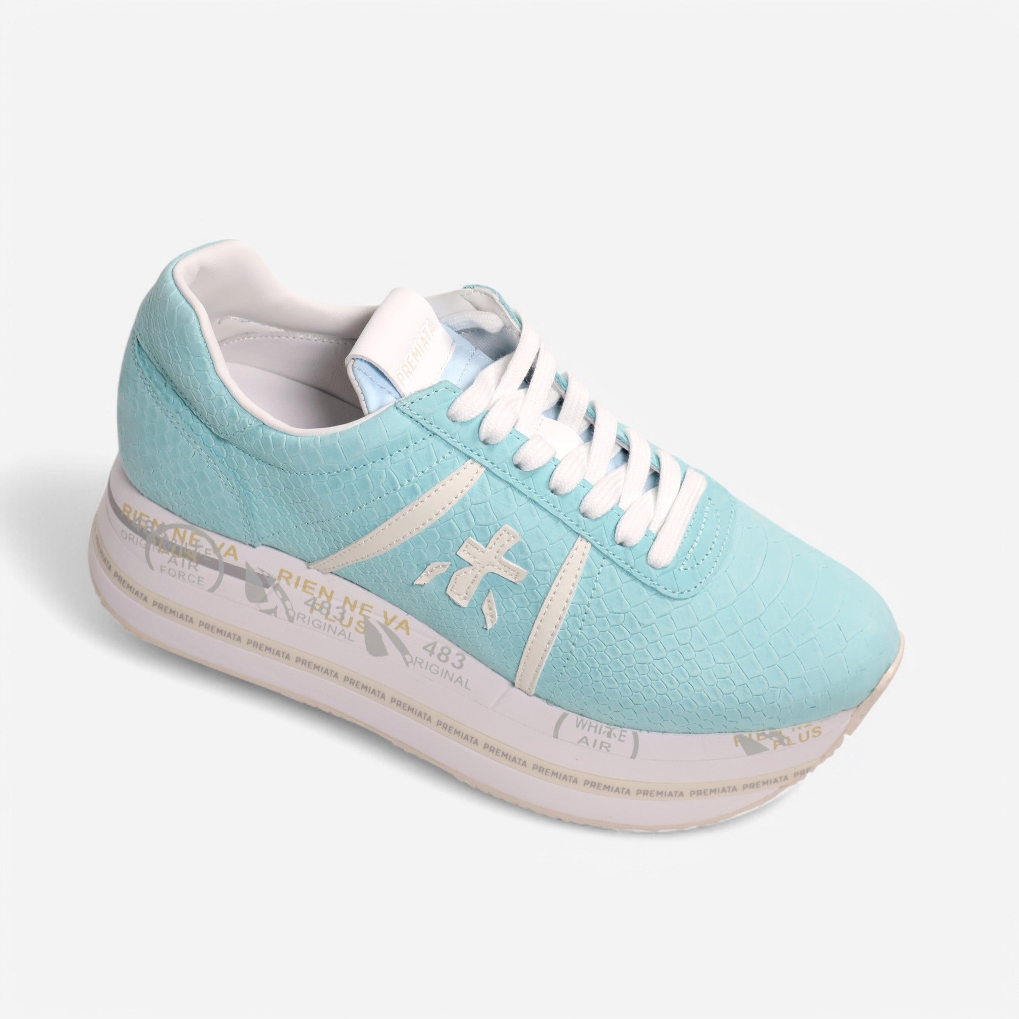 Sneaker Premiata Beth VAR 7371 Turquesa