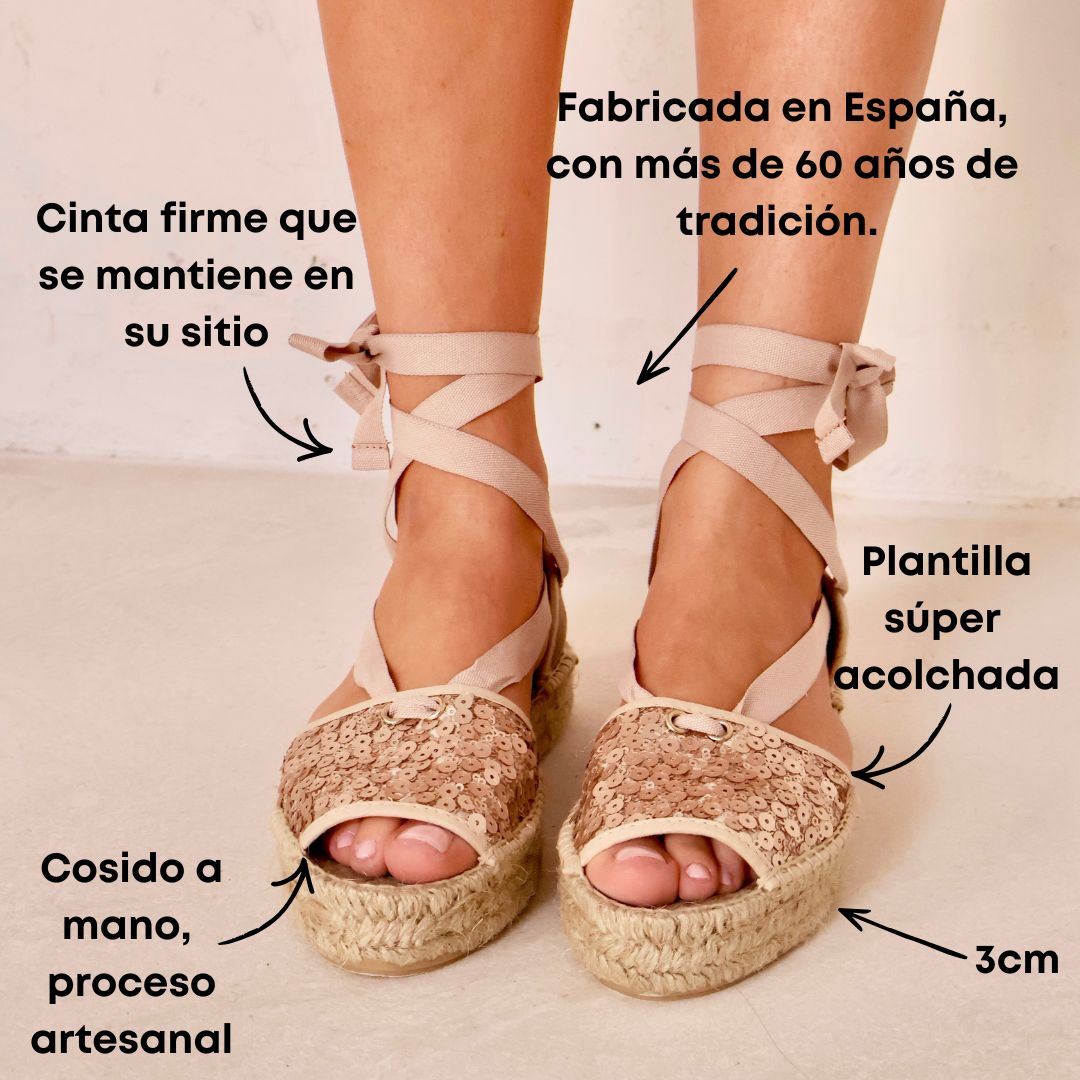 Alpargata Tretze Paula champagne