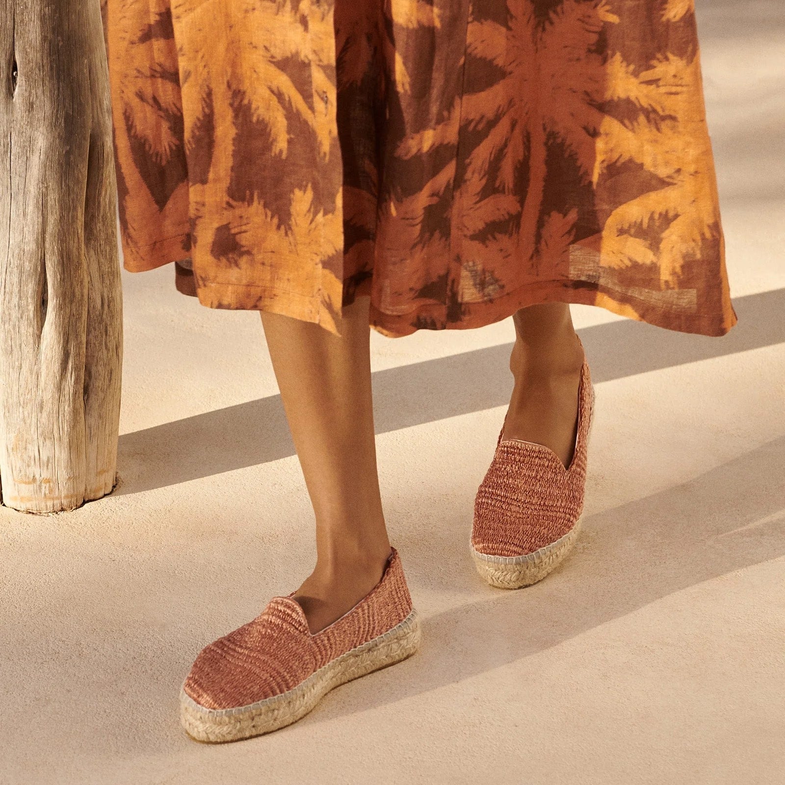 Manebi double sole espadrilles rusty orange