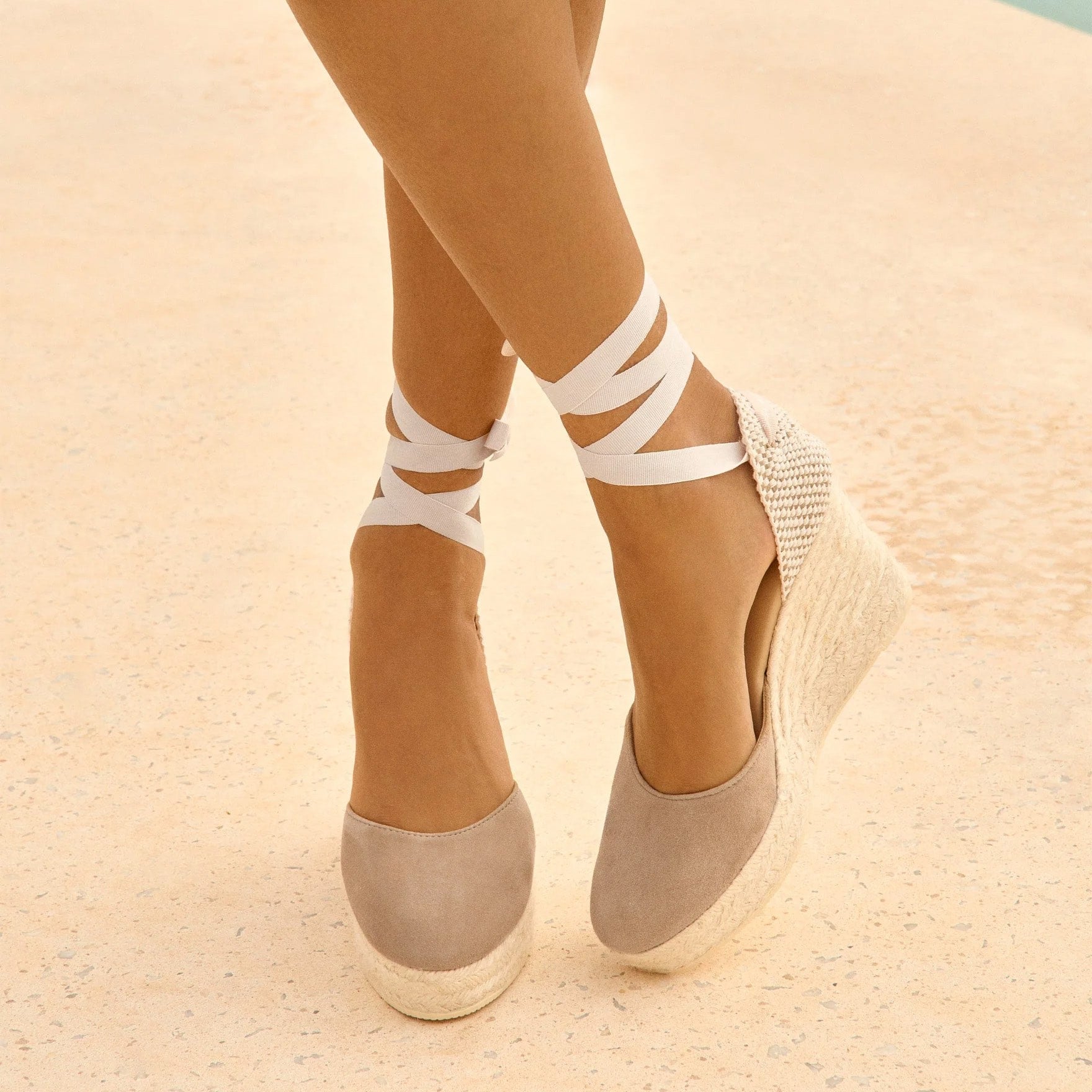 Manebi vintage top wedge espadrilles