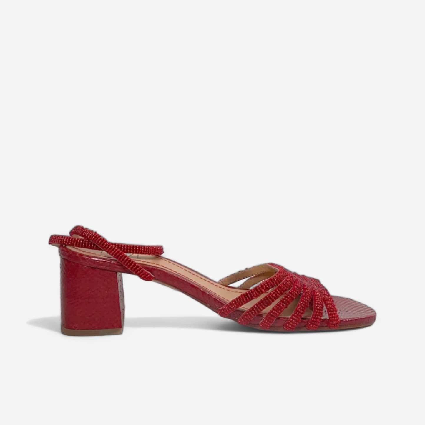 TRETZE Bali red sandal