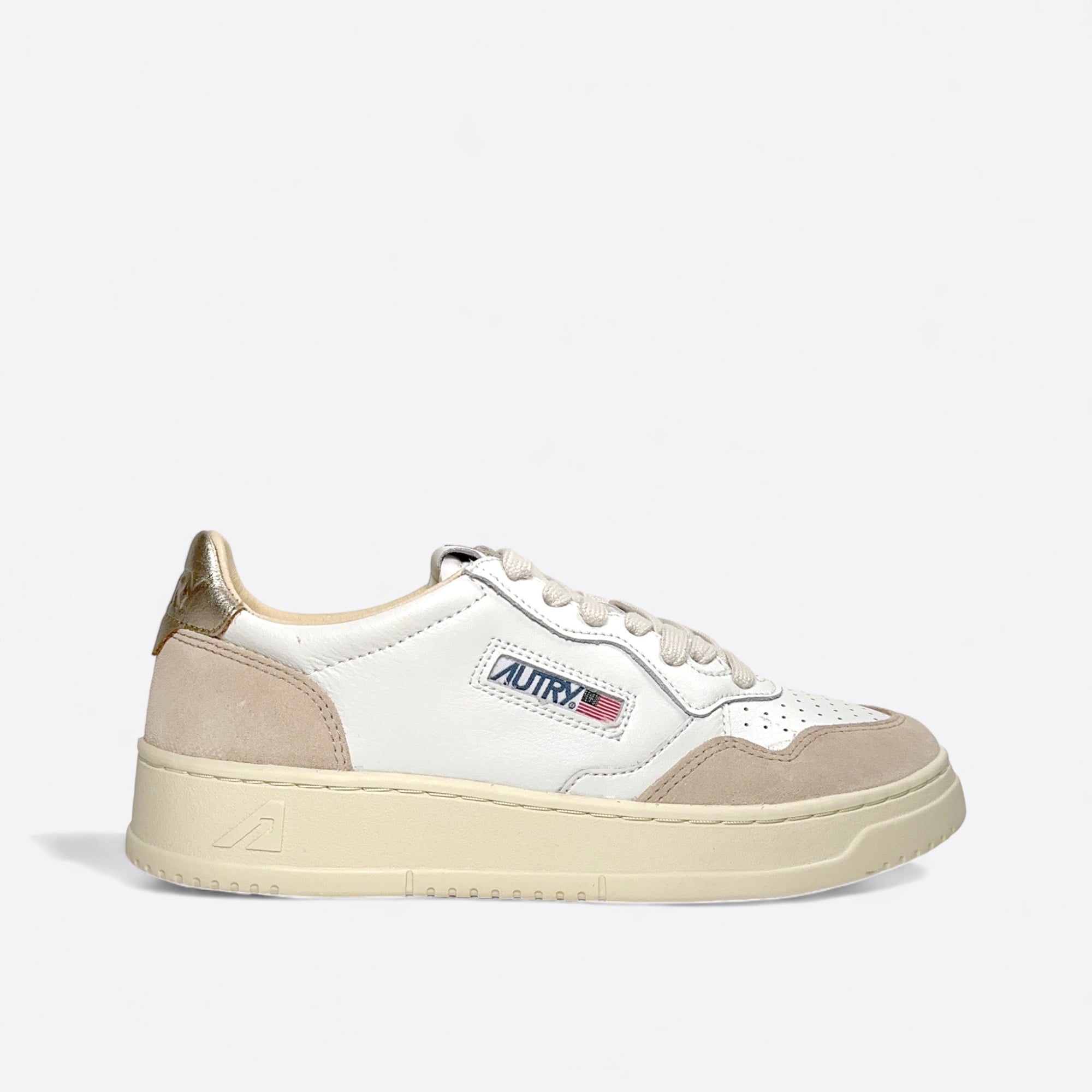 Sneaker Autry medalist white gold