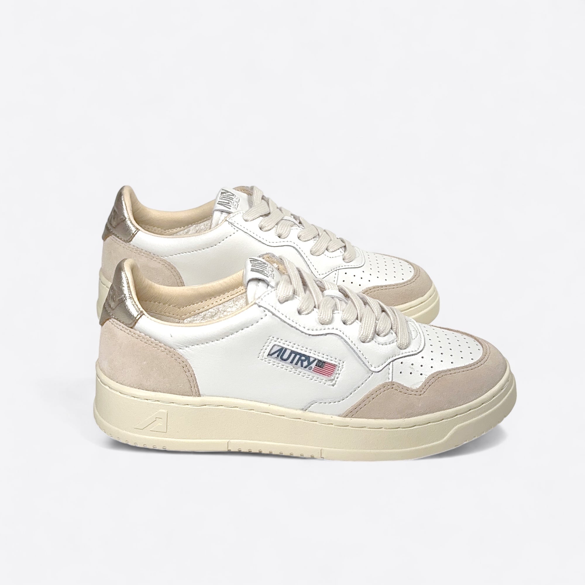 Sneaker Autry medalist white gold