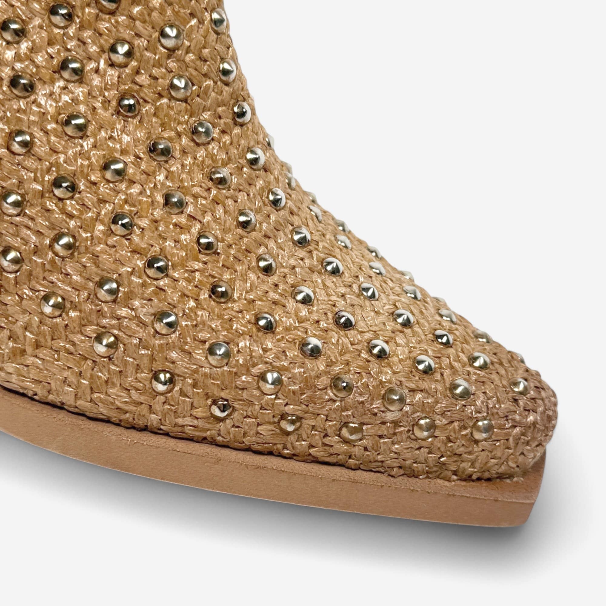 Zoe clogs Cayo raffia camel