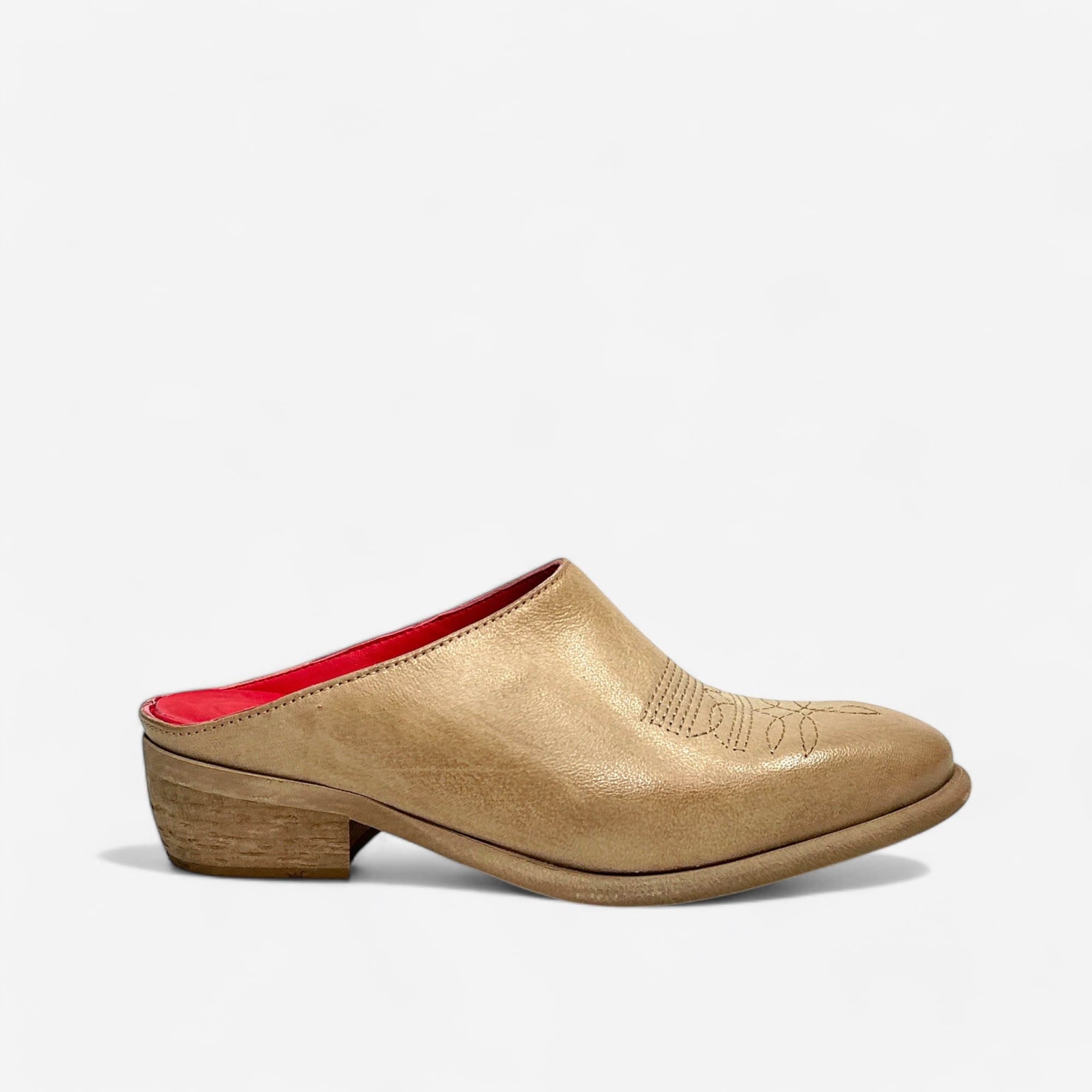 Zoe Saona leather clog low