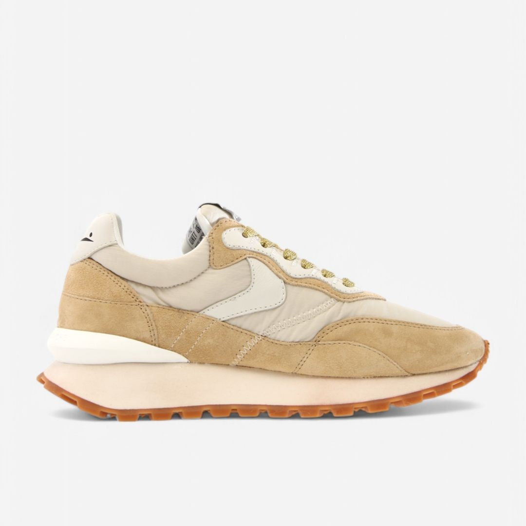 Sneaker Voile Blanche Qwark Beige