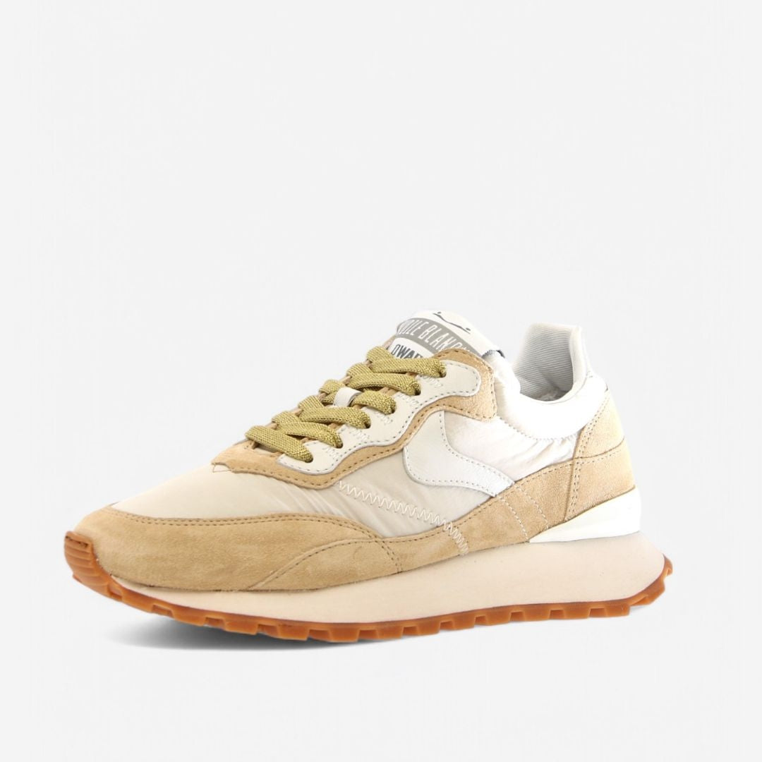 Sneaker Voile Blanche Qwark Beige