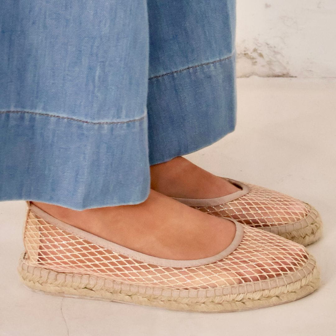 Alpargata Tretze Teresa Bailarina platino