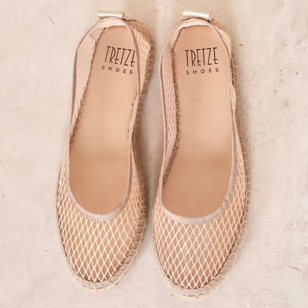 Alpargata Tretze Teresa Bailarina platino