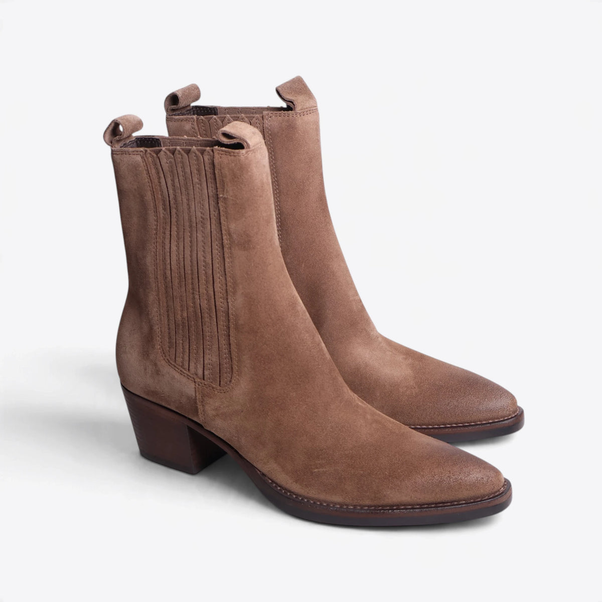 Botín Kennel Marta Suede Tobacco
