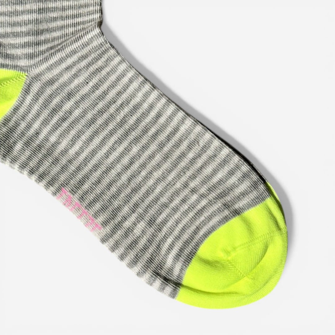 Calcetines Tretze Gris y Rosa/Amarillo fluor