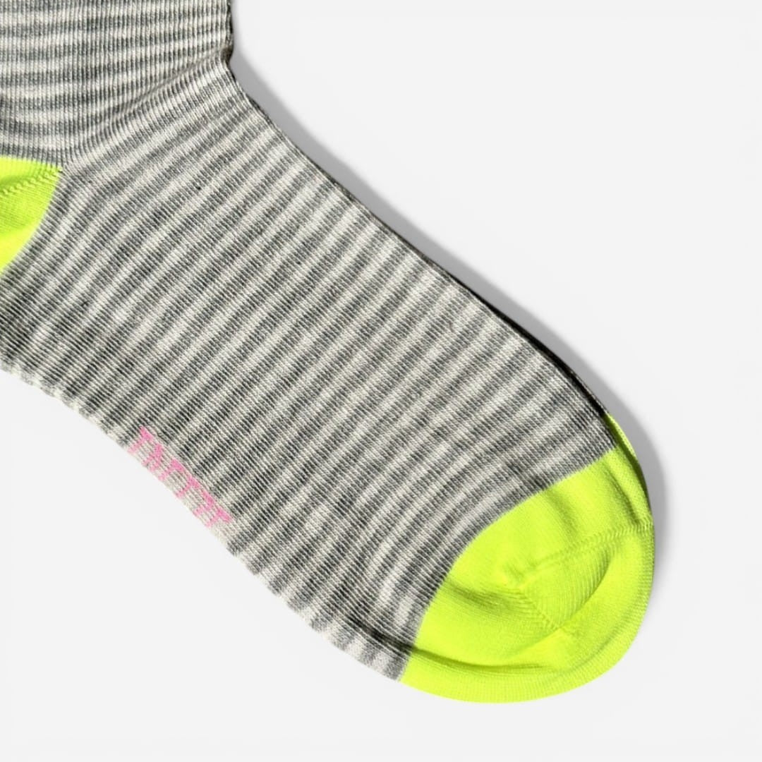 Calcetines Tretze Gris y Rosa/Amarillo fluor