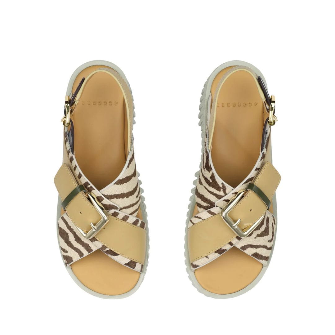 Sandalia 4CCCCEES Plia Juno Zebra Mix