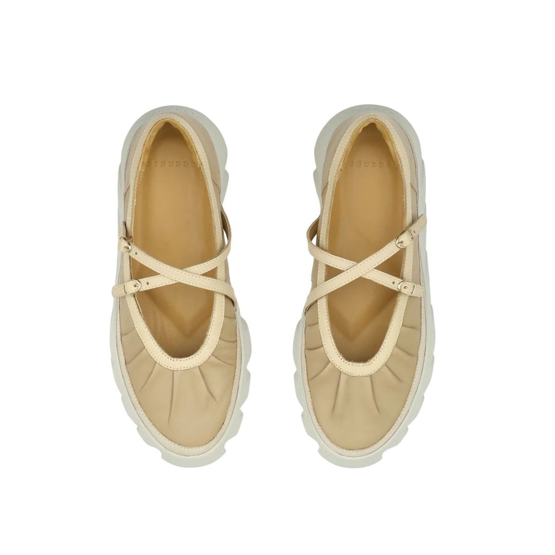 Sandalia 4CCCCEES Tura Bom Beige