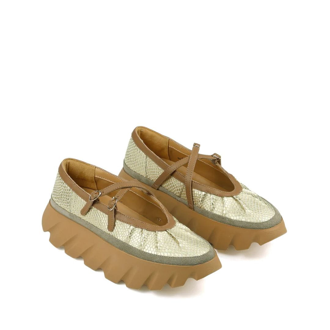 Sandalia 4CCCCEES Tura Bom Gold