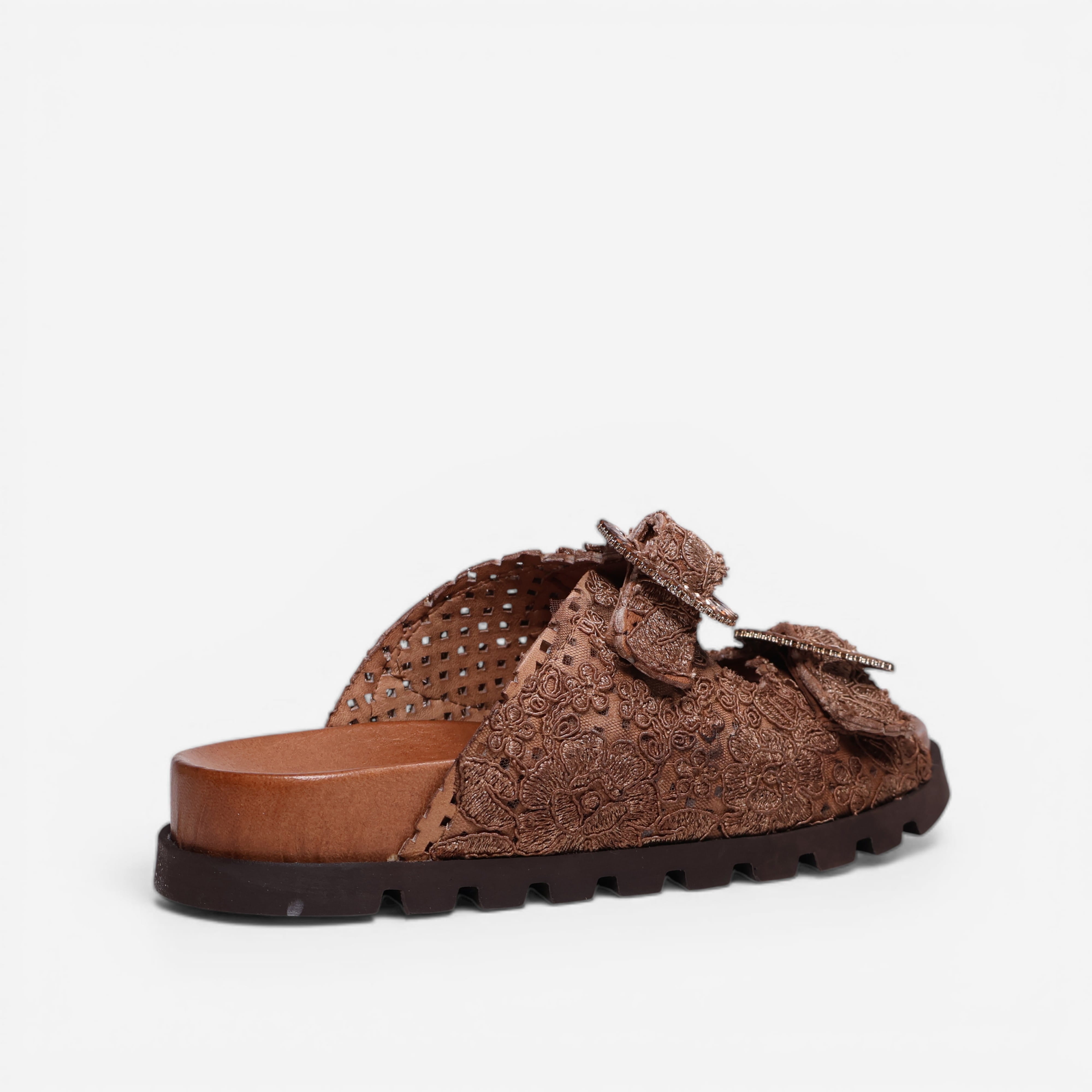 Sandalia Zoe Sun Macrame Cuoio