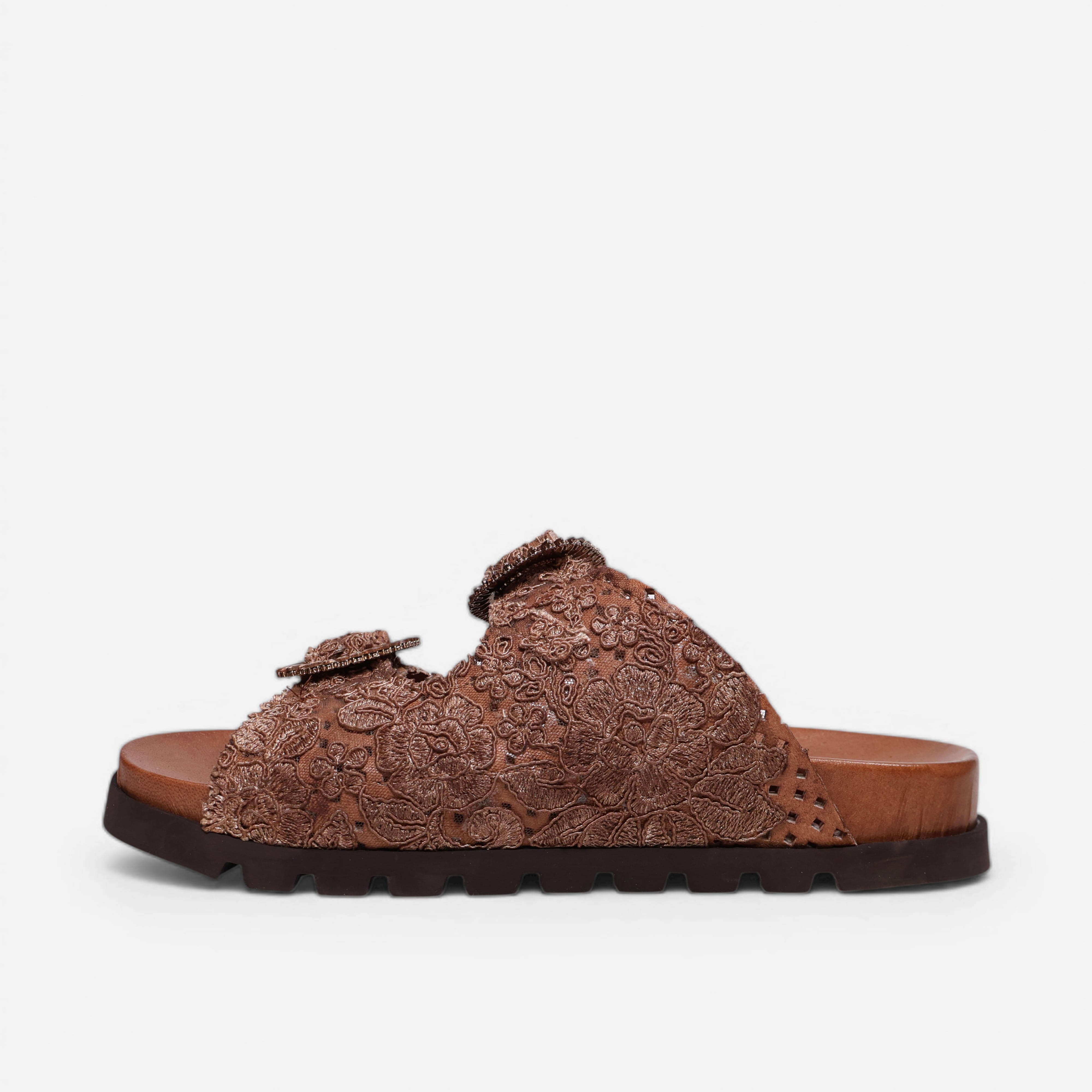 Sandalia Zoe Sun Macrame Cuoio