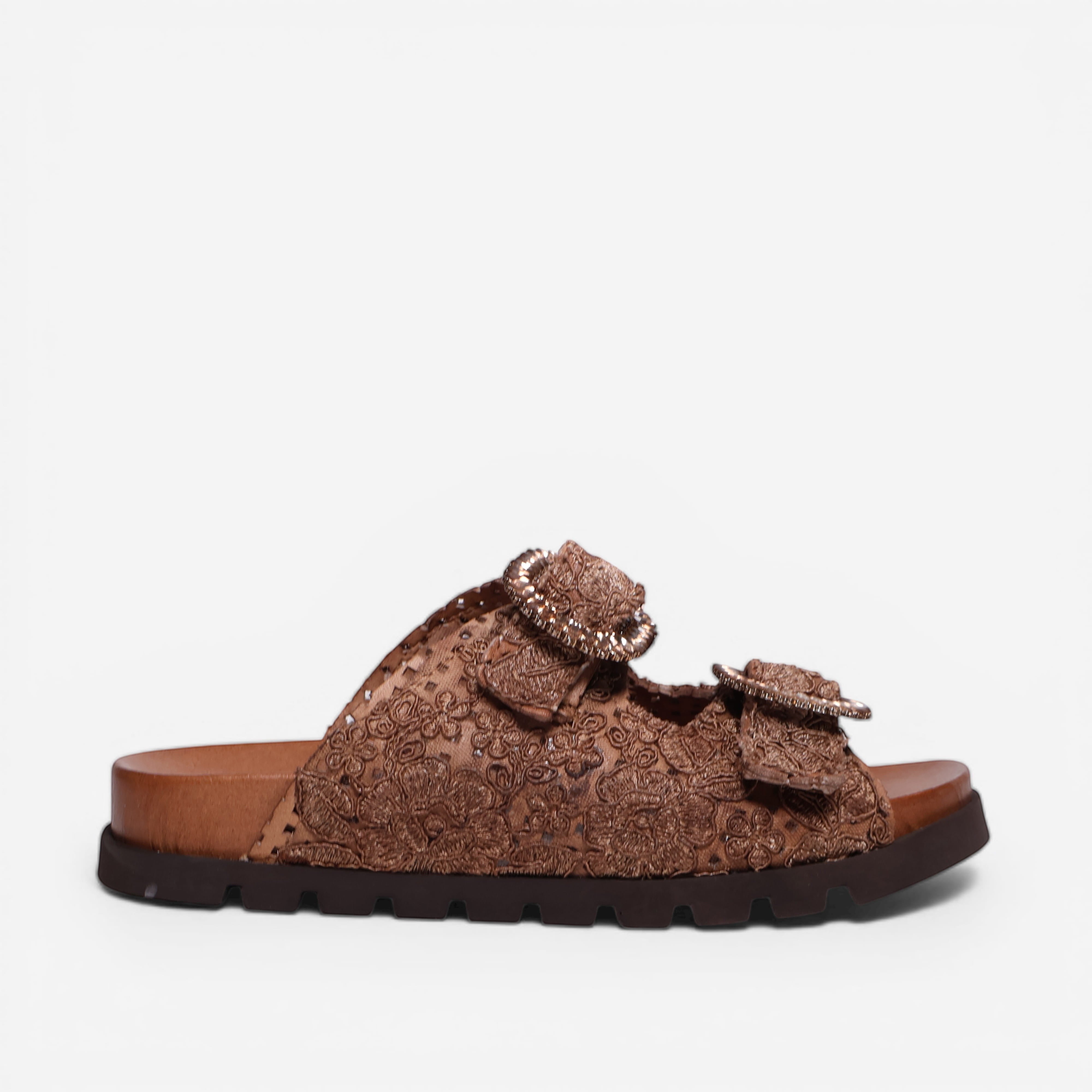 Sandalia Zoe Sun Macrame Cuoio