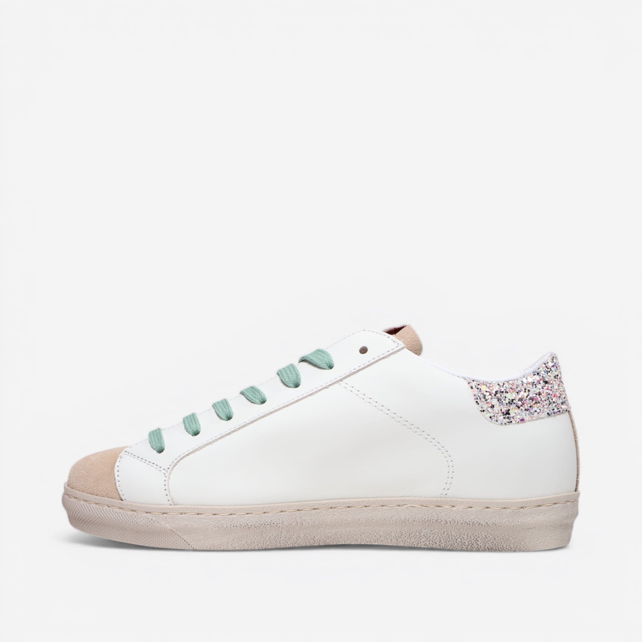Sneaker Ama Brand blanca glitter