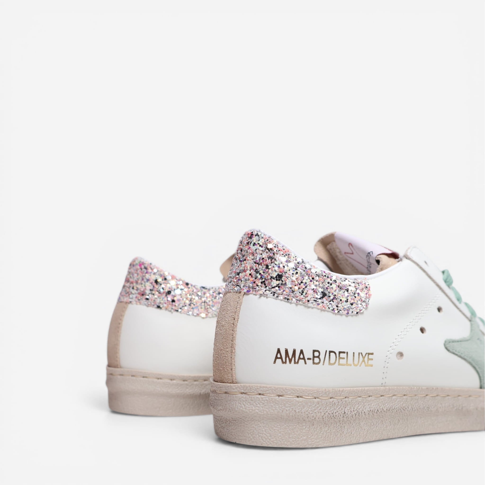 Sneaker Ama Brand blanca glitter