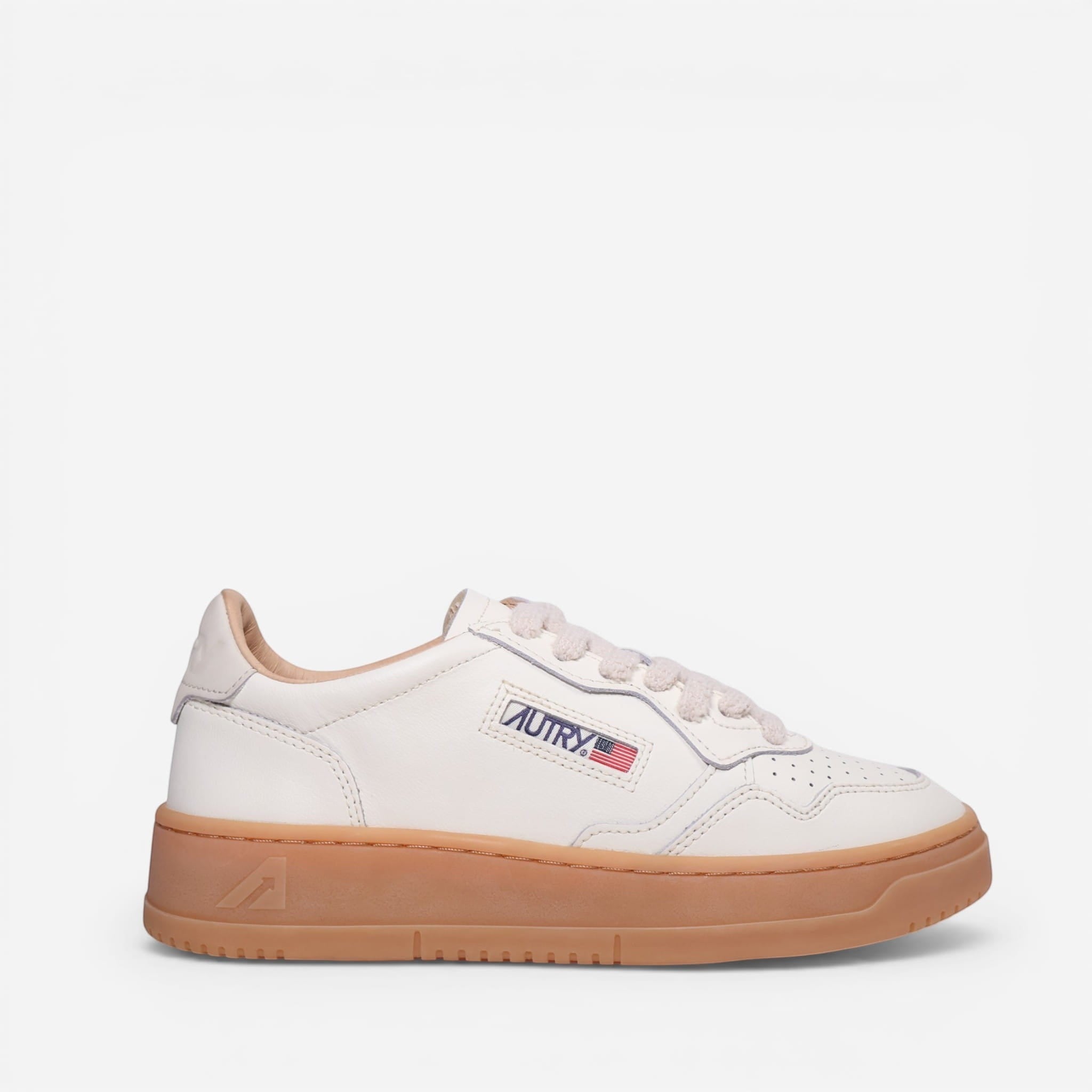 Sneaker Autry Medalist white-camel