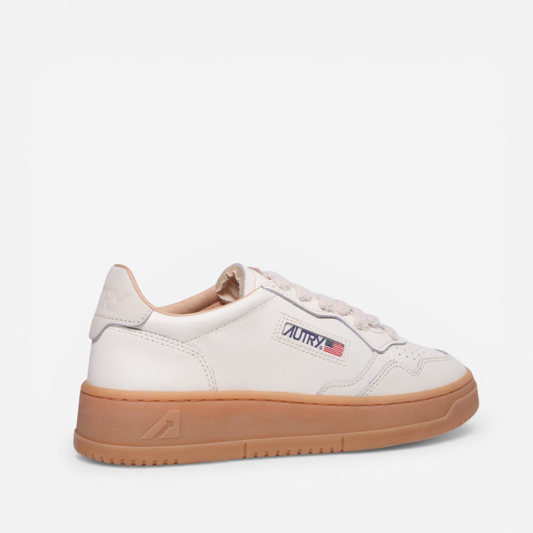 Sneaker Autry Medalist white-camel