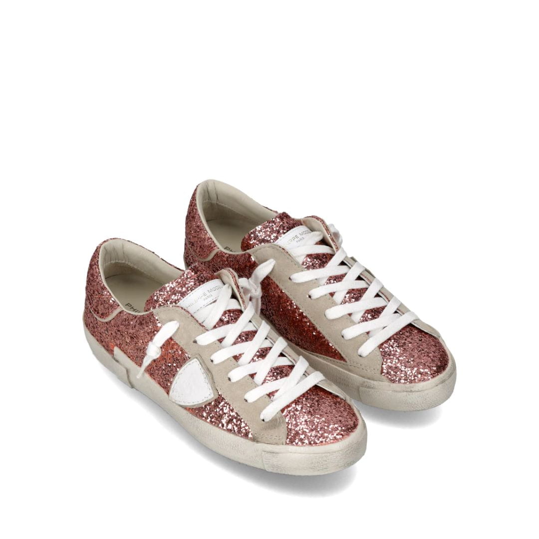 Sneaker Philippe Model PRSX Lentejuelas rosa