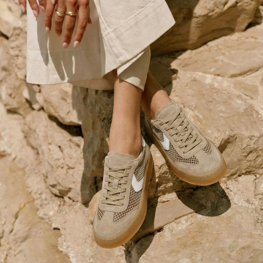 Sneaker Voile Blanche Mind Beige