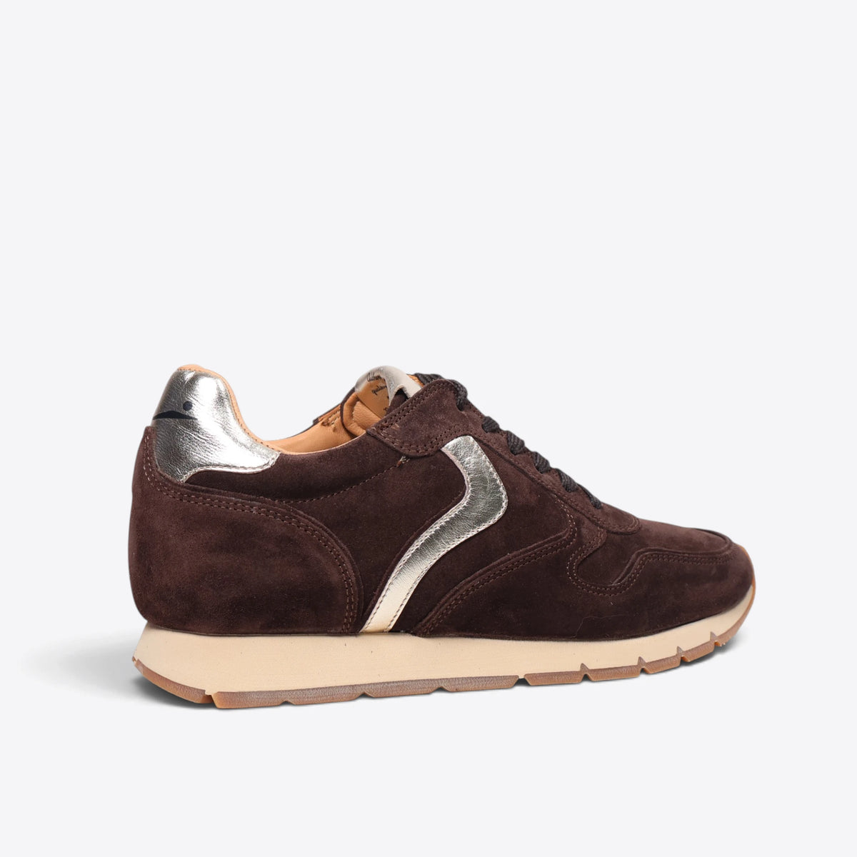 Voile Blanche Julia Dark Brown-Platinum sneaker