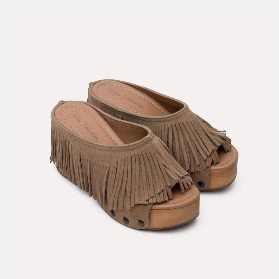 Zueco Claire Charlotte Edith muscade
